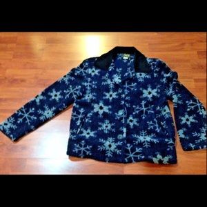 DAVID PAUL NEW YORK Fleece Snowflake Jacket